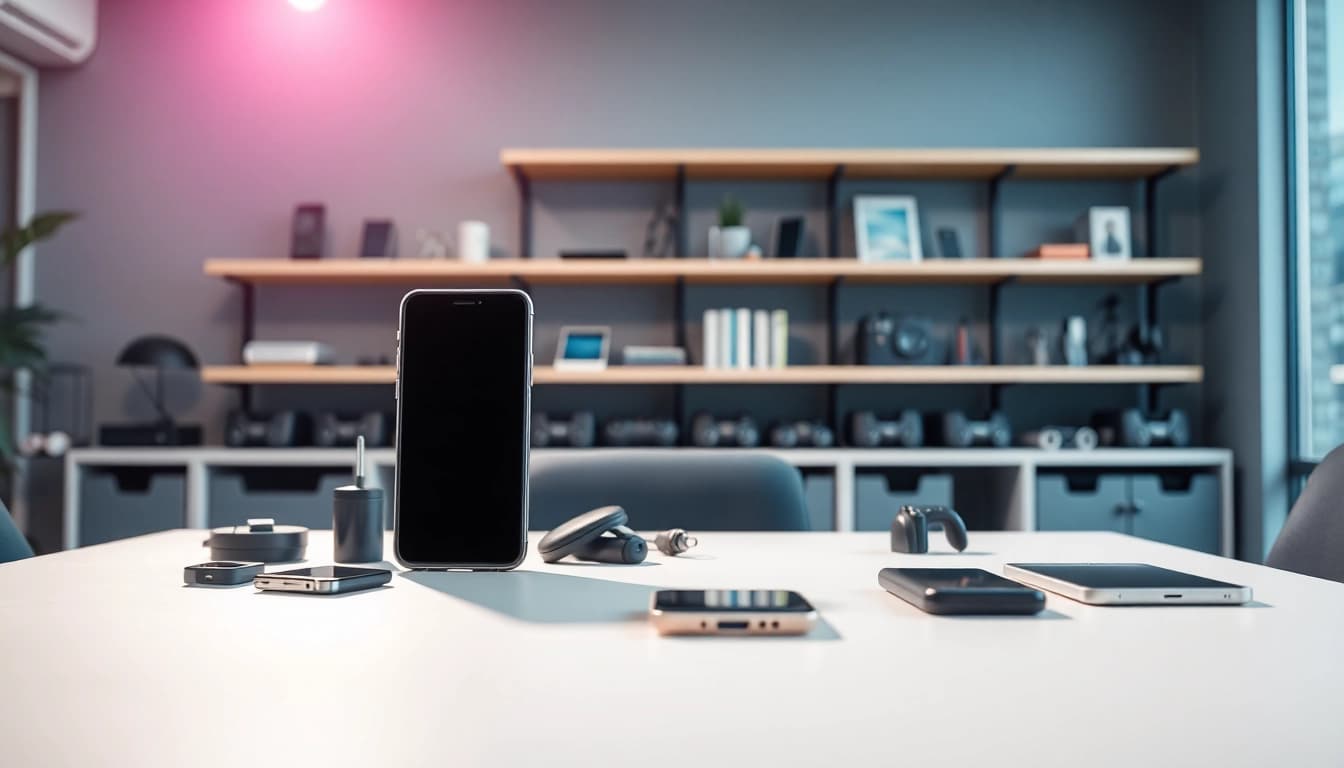 Maximize efficiency with the innovative Phonelocker showcased in a modern tech office setup.