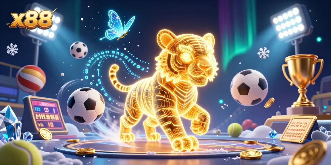 x88 players engage with thrilling casino games in a vibrant, illuminated digital landscape.