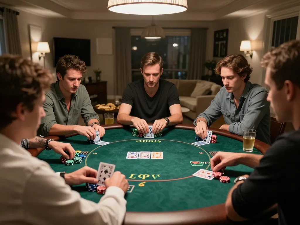 Experience thrilling strategy and camaraderie at 789WIN poker nights with friends around the table