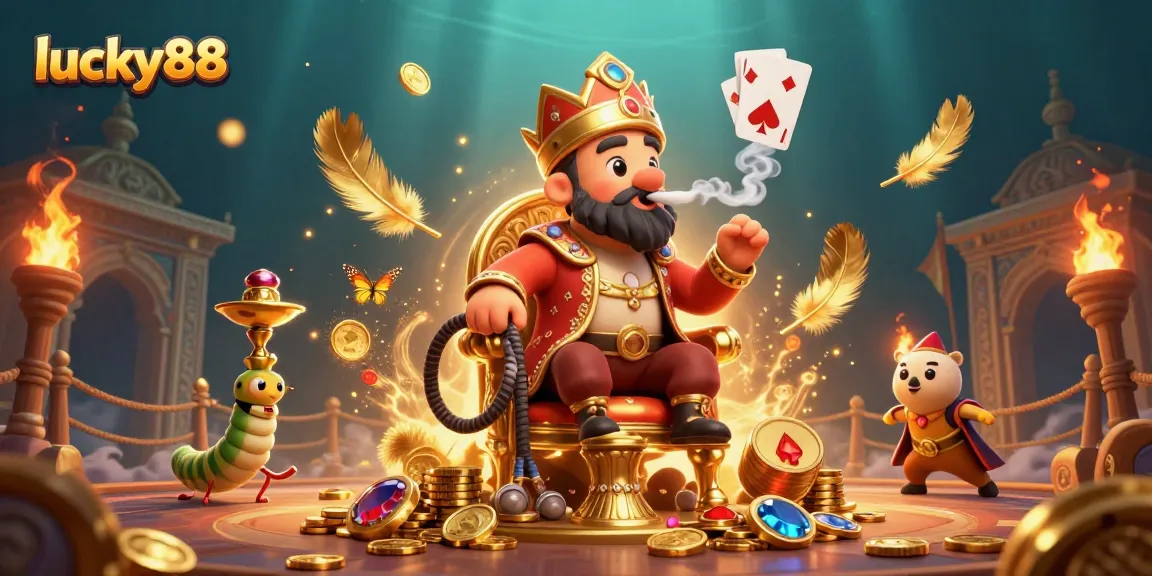Spin the reels on lucky88 with vibrant casino elements and a magical atmosphere!