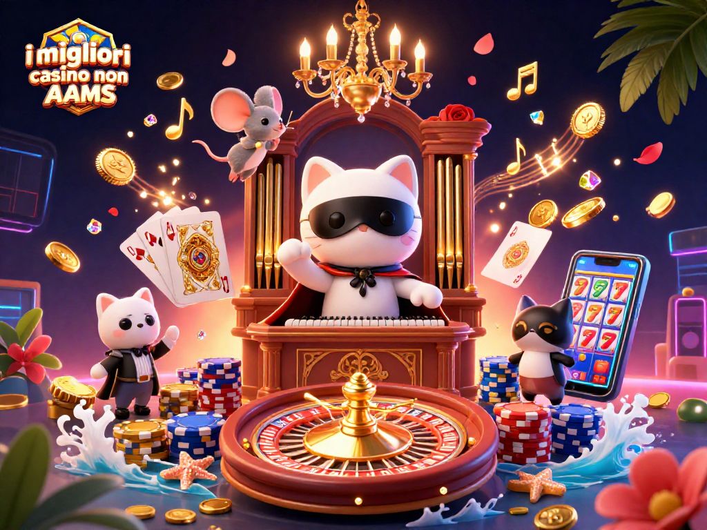 Scopri i migliori casino non AAMS con la magia di un gatto fantasma, monete dorate e la roulette.