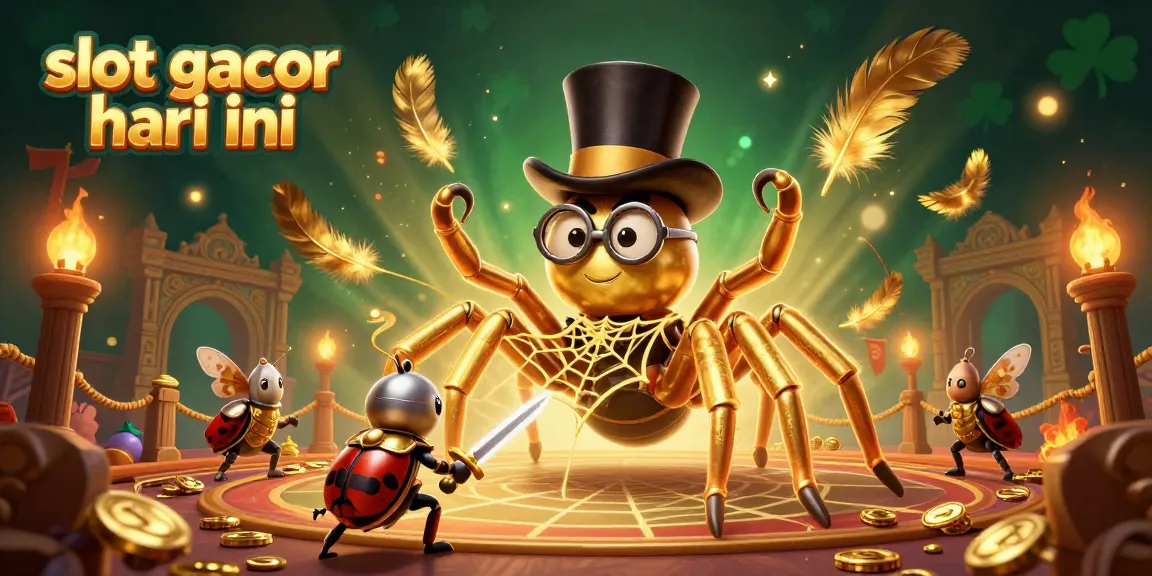 Experience slot gacor hari ini with a vibrant 3D illustration of engaging characters and casino elements.