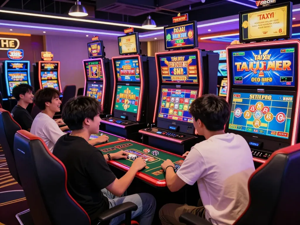 Engaged players enjoying casino games at 789club, immersed in an exciting gaming atmosphere.