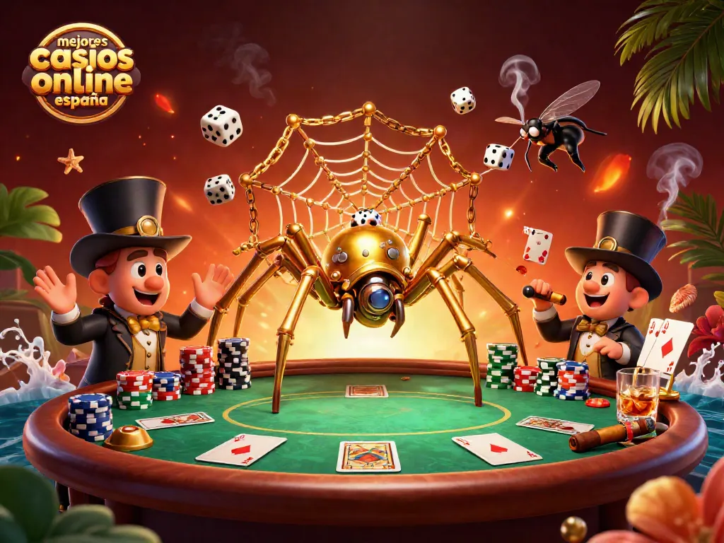 Juega con los mejores casinos online en España mientras disfrutas de una escena dinámica de póker.