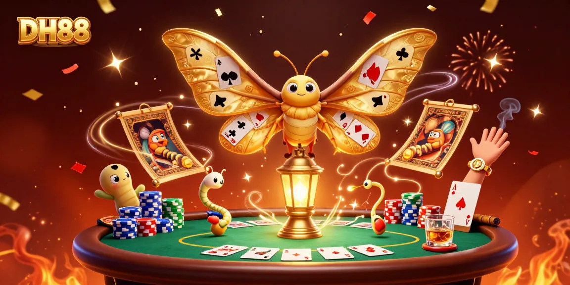 Experience the excitement at DH88 with dynamic poker scenes and vibrant casino elements.