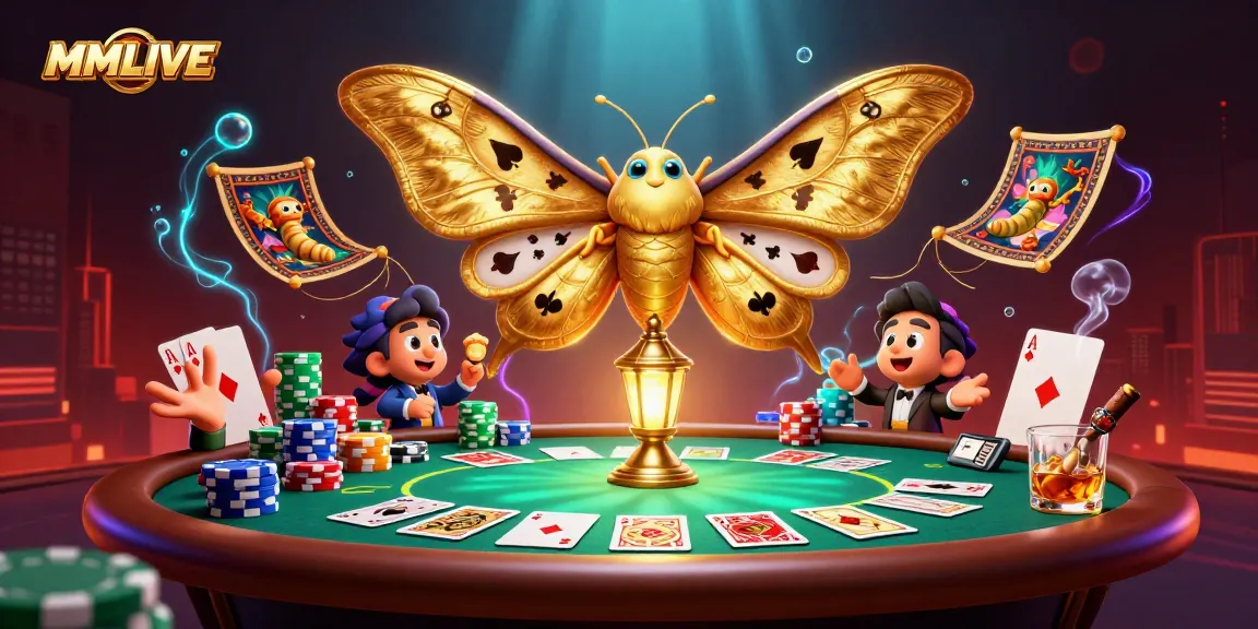 Experience MMLIVE's vibrant, detailed illustration of engaging casino fun with thematic characters.