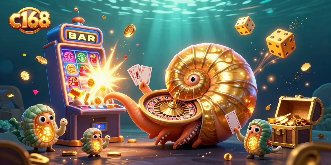 C168 players engaging with a vibrant online casino scene featuring interactive gaming elements and a stunning jackpot.