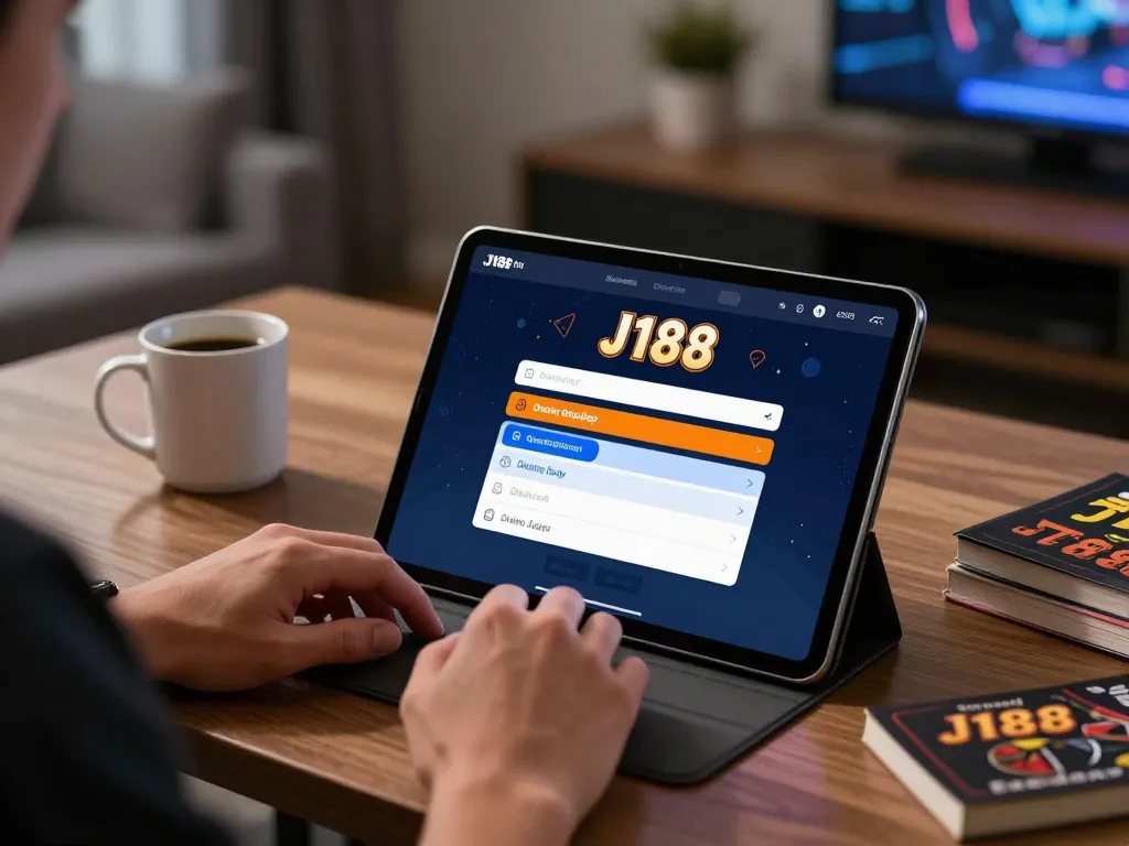 Experience J188 đăng nhập for online gaming with a vibrant tablet interface showcasing betting options.