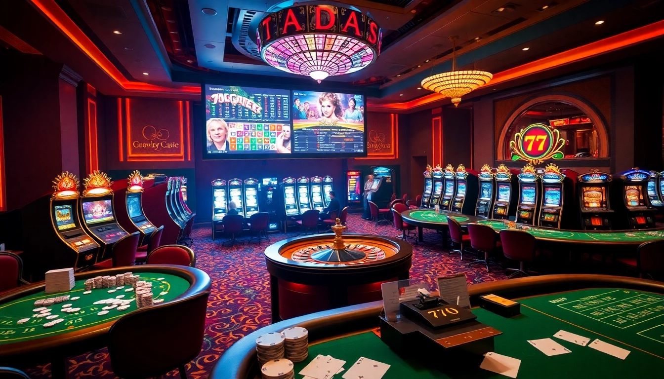 Experience thrilling gameplay at 79king with vibrant casino visuals showcasing poker and betting excitement.