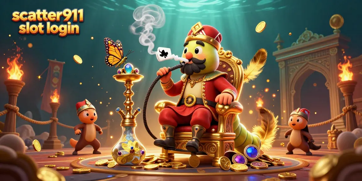 Experience excitement with scatter911 slot login in a vibrant 3D casino world featuring unique characters and elements.