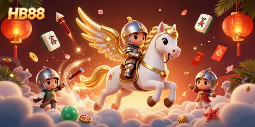 Experience thrilling casino adventures with HB88, featuring dynamic 3D elements and charming characters.