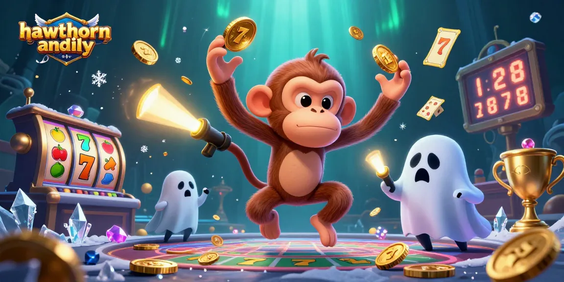 Engage with hawthornandlily's thrilling casino experience featuring vibrant slot elements and dynamic characters.