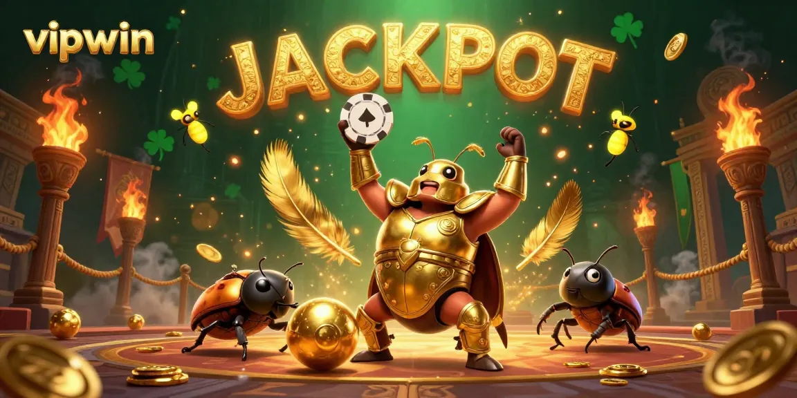 Experience thrilling wins with vipwin's 3D casino illustration featuring epic characters and vibrant gambling elements.