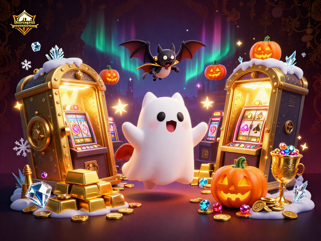 Play at thestrategicprojectsteam's haunted casino with glowing jack-o-lanterns and treasure!