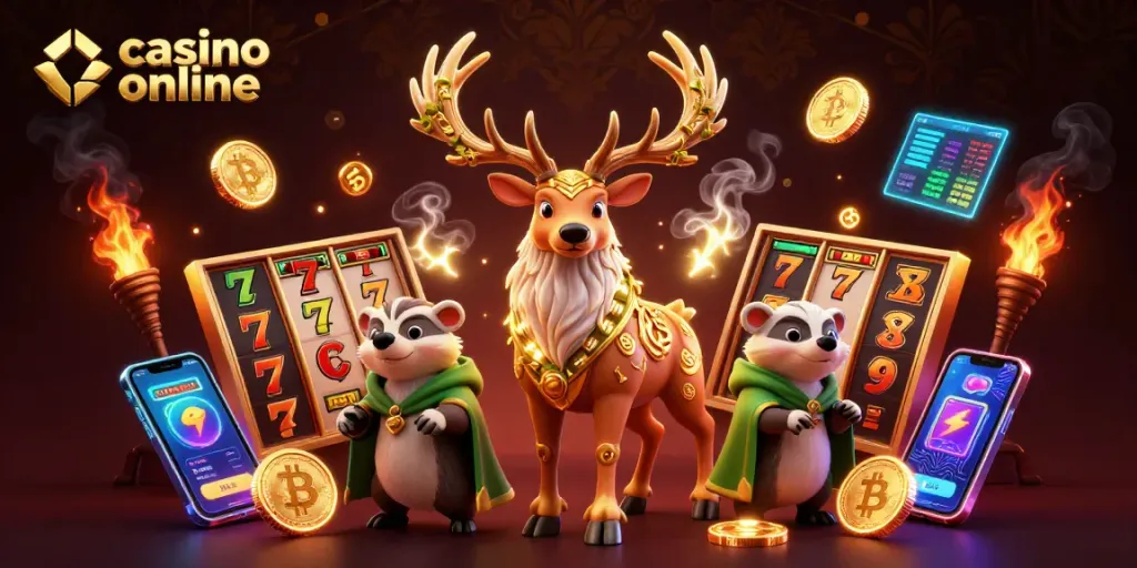 Giocati nei migliori casino online, vincendo con strategie e jackpot in questa illustrazione interattiva.