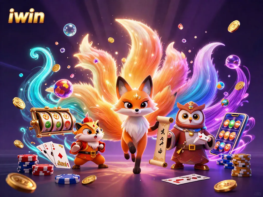 Engage in thrilling gaming adventures at iwin with vibrant characters and spectacular casino elements.