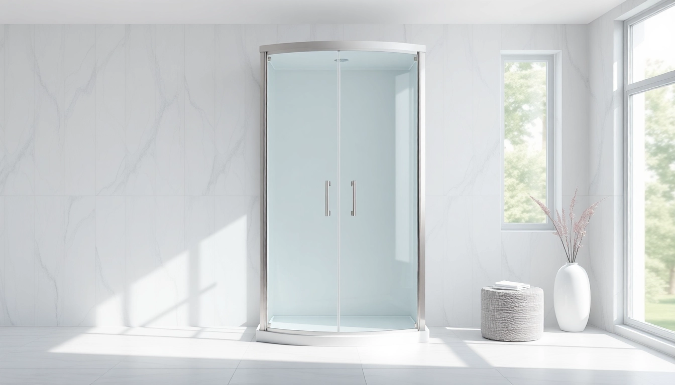 Erleben Sie die elegante duschkabine 80x80 eckeinstieg in einem modernen Badezimmer.