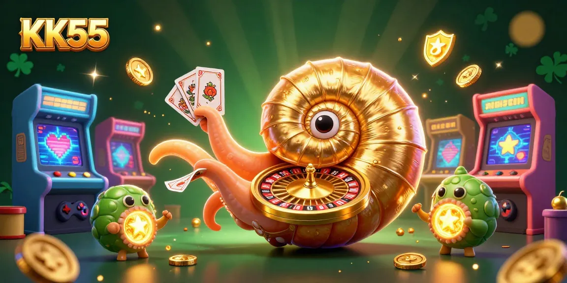 Experience thrilling fun with KK55 as the giant nautilus reveals its roulette wheel treasure.
