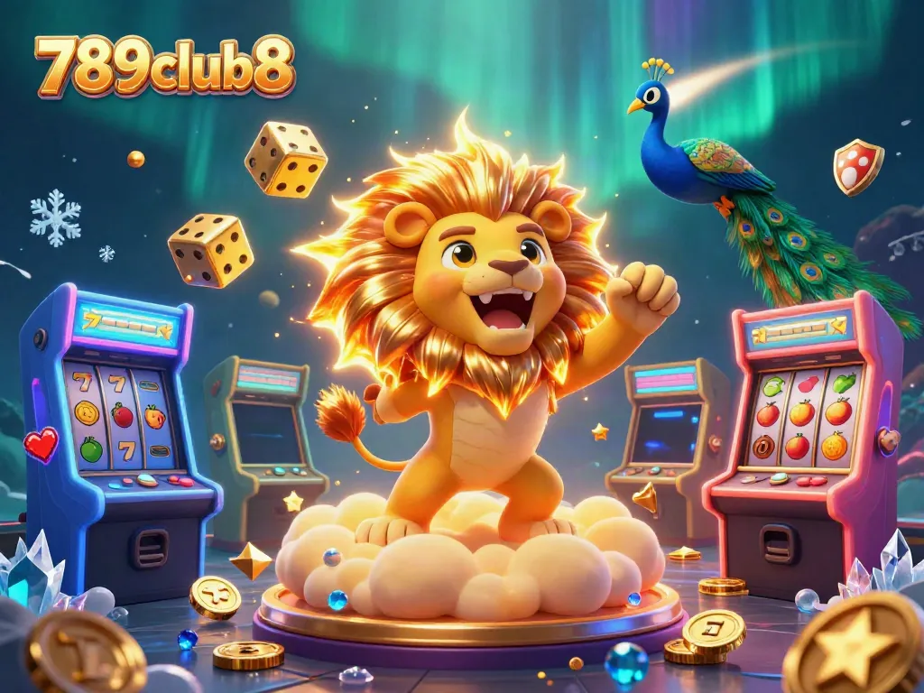 Experience the excitement of 789club8 with dynamic casino elements and vibrant characters in a vivid scene.