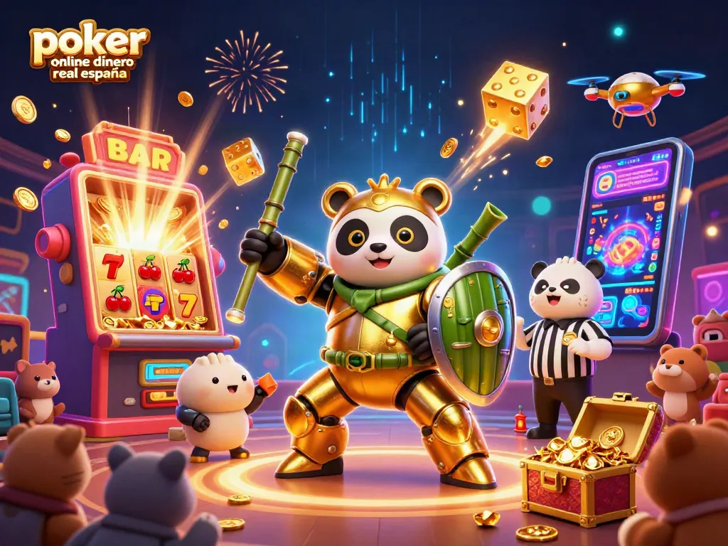 Juega póker online dinero real España con mucha emoción y acción en una escena vibrante.