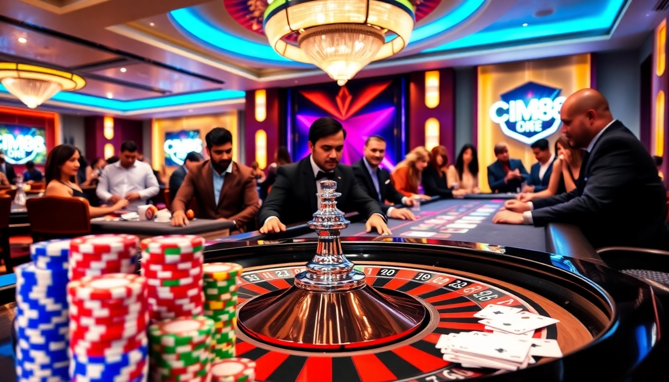 Experience the thrill of CM88 at an elegant casino roulette table with high-stakes betting.