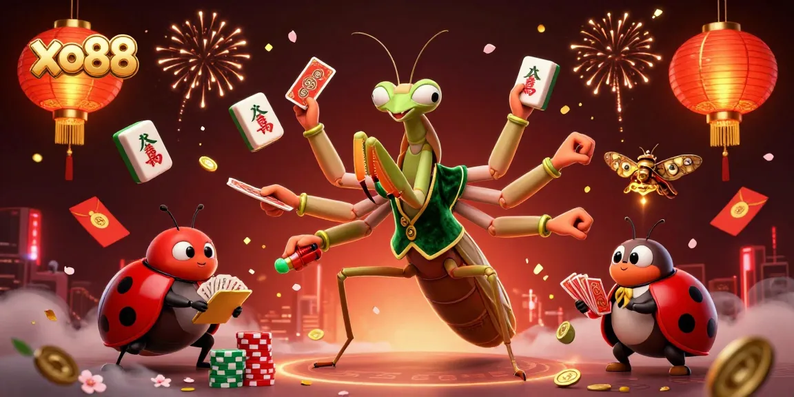 Experience the excitement of xo88 online gambling through vibrant 3D illustration with engaging casino elements.