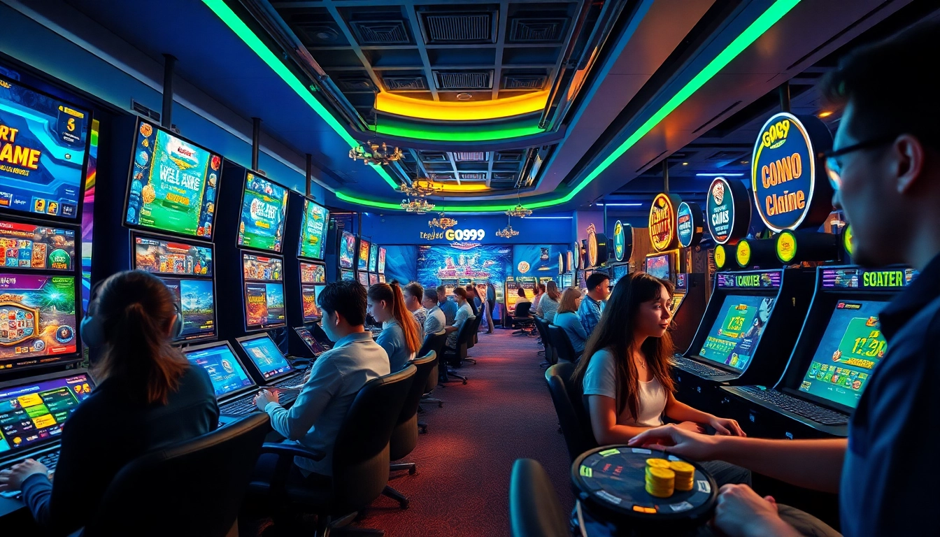 GO99 online gaming experience with diverse players engaged in exciting casino games.