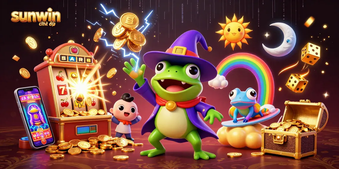Experience sunwin chính thức: Vibrant 3D casino scene bursting with excitement and winning potential.