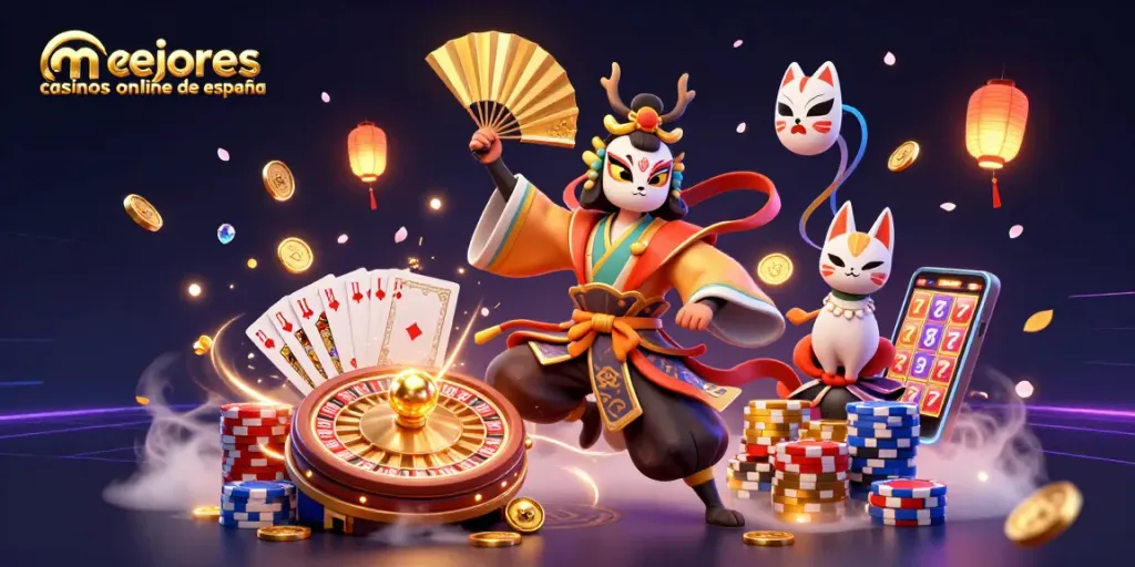 Explora los mejores casinos online de España con gráficos de calidad AAA y elementos de juego vibrantes.