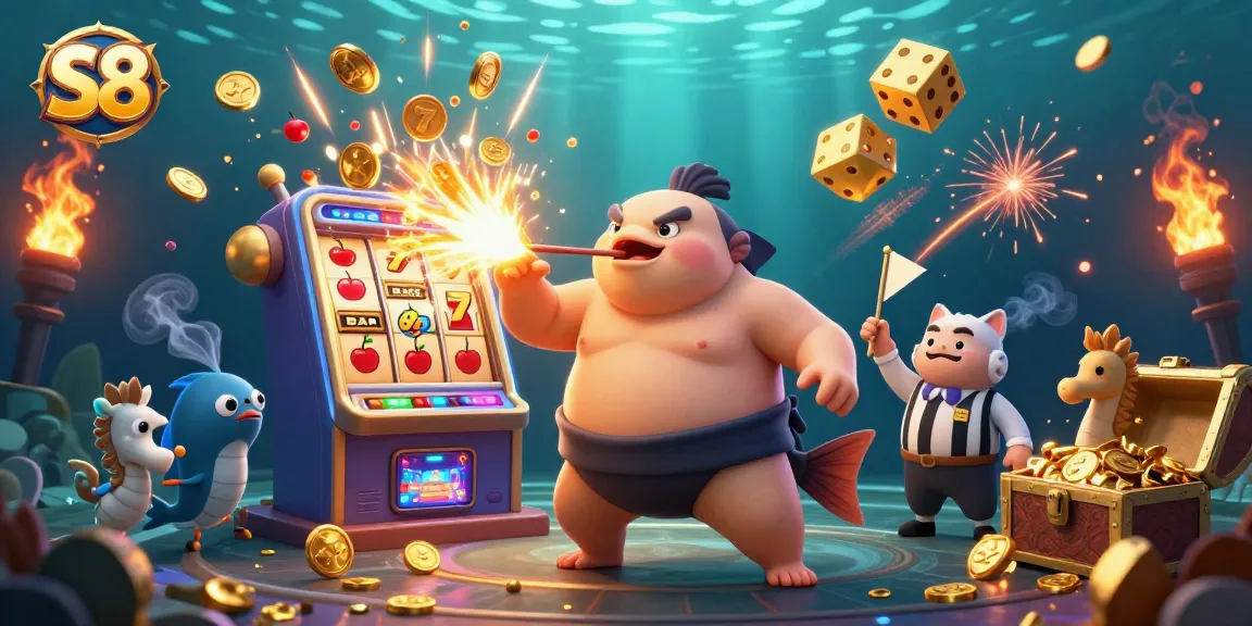 S8 offers exciting jackpot experiences with vibrant underwater casino elements and dynamic characters.