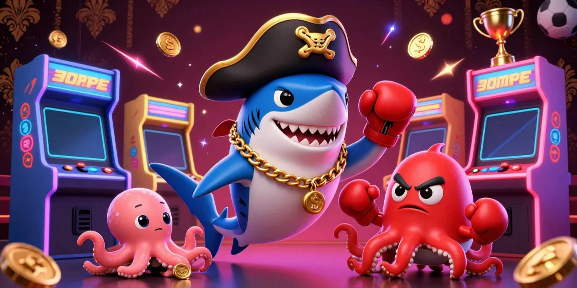 Engage with 8XBET's thrilling betting experience featuring dynamic cartoon characters amidst a lively casino setting.