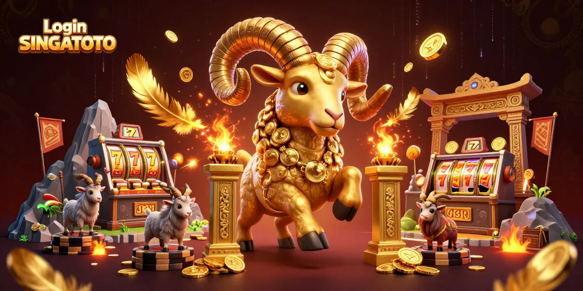 Login SINGATOTO dengan slot mesin keberuntungan dan domba emas yang berlari