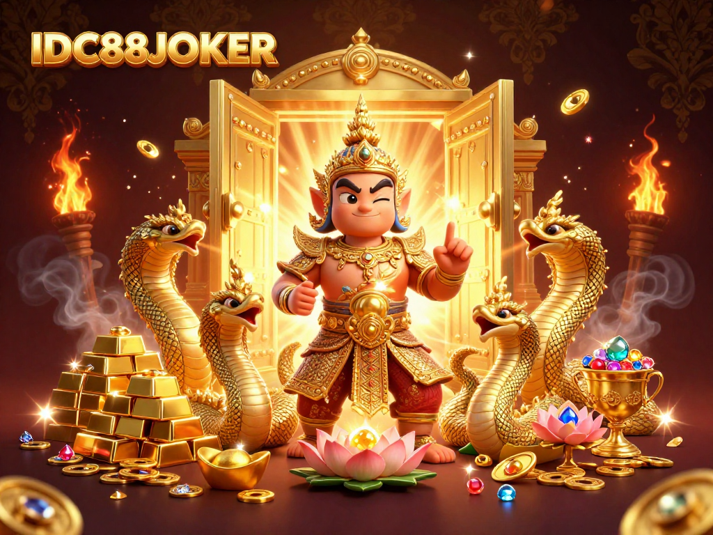 Engage with thrilling gameplay at IDC88JOKER featuring vibrant casino elements and dynamic guardians.