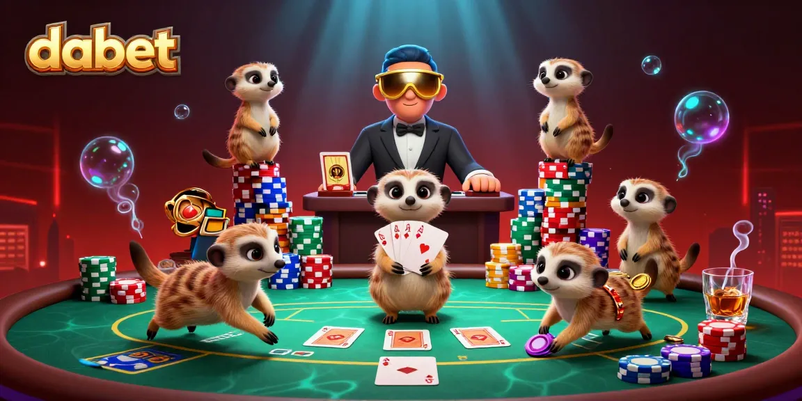 Dabet offers an exciting casino experience with meerkat characters gaming action and vibrant visuals.