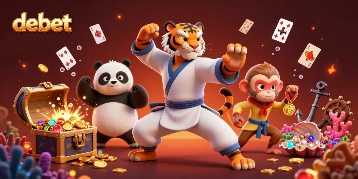 Engage in exhilarating gameplay with debet through this vibrant 3D illustration depicting a dynamic casino adventure.