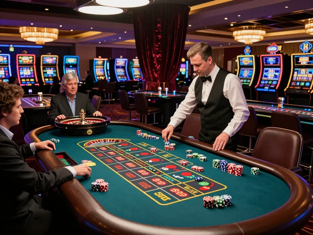 Players placing strategic bets at a vibrant roulette table while enjoying the excitement of go8s casino gaming.