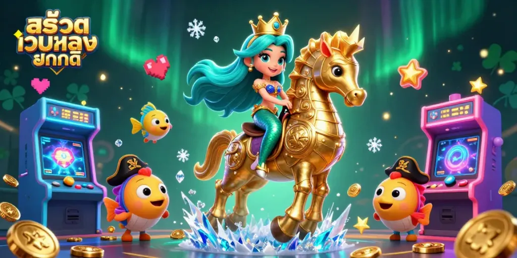 ภาพการ์ตูน 3D ของ สล็อตเว็บตรงแตกดี ที่เต็มไปด้วยความสนุกและความตื่นเต้นในคาสิโน