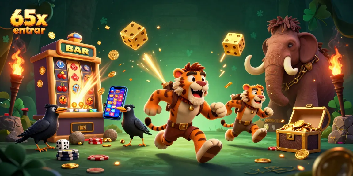 65x entrar e jogar em um cassino online dinâmico com animações de corretores e jogos de slot.