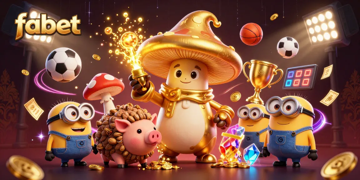 Engage with fabet's exciting sports betting scene featuring a wizard, treasure, and vibrant game elements.