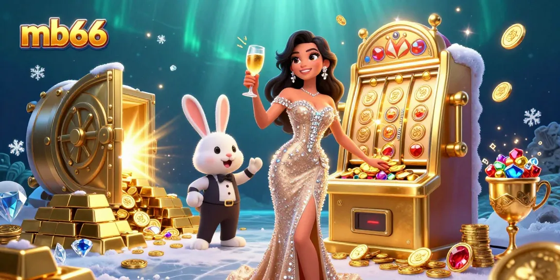 Engage with mb66 at a vibrant online casino scene showcasing jackpot wins and lively gaming elements.