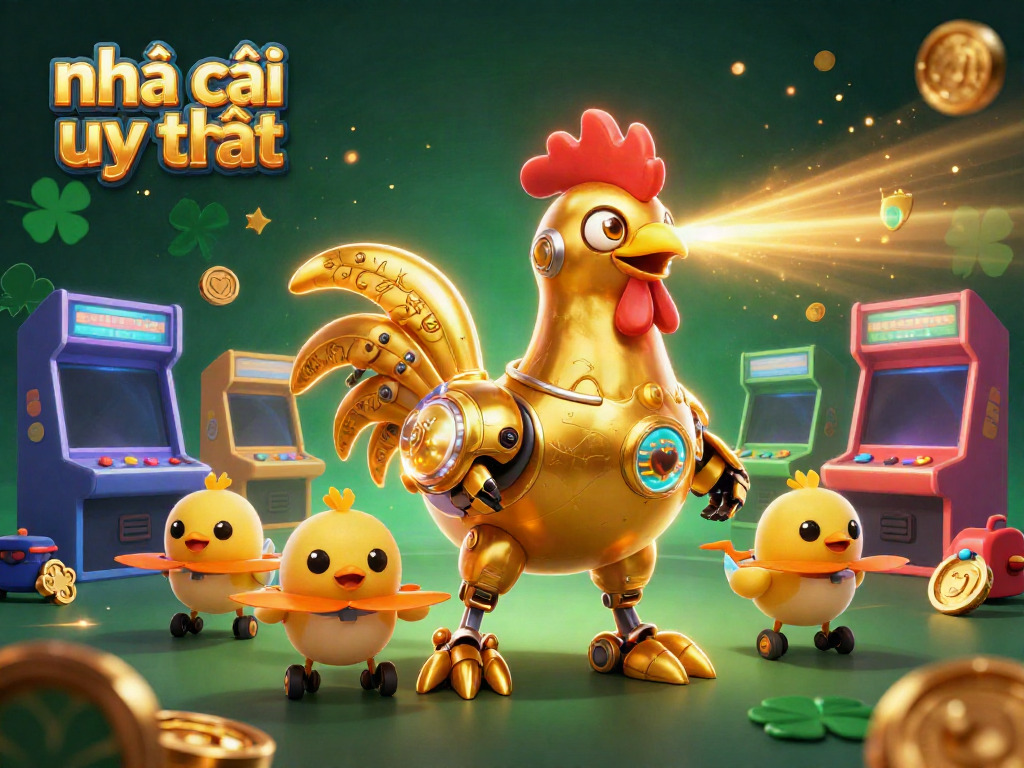 Experience play at nhà cái uy tín with vibrant casino-themed 3D characters in a colorful gaming atmosphere.