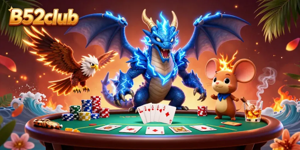 Experience the thrilling B52club action with powerful characters and vibrant casino elements.