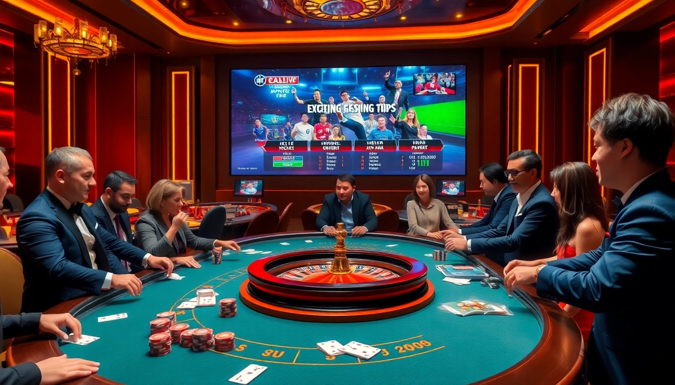 xem đá gà trực tiếp with players engaged at a vibrant casino table, showcasing an exciting betting atmosphere.