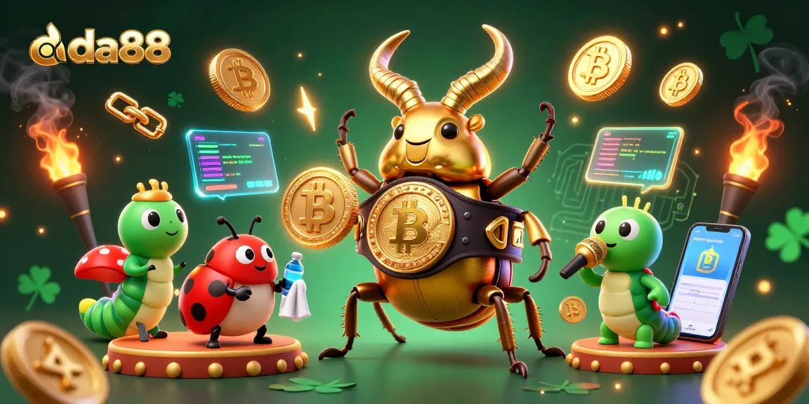 Experience da88's winning strategies with a dynamic cartoon scene featuring an exciting boxing match.