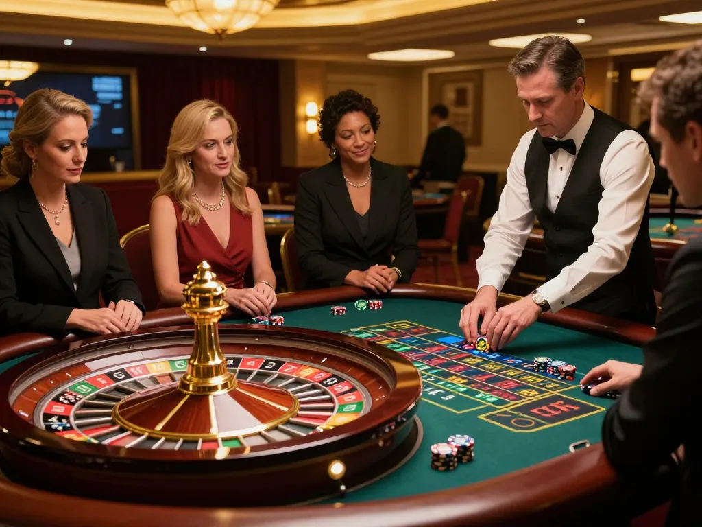 Watch players place bets at roulette table while engaging with the experience at https://kp88a.com/