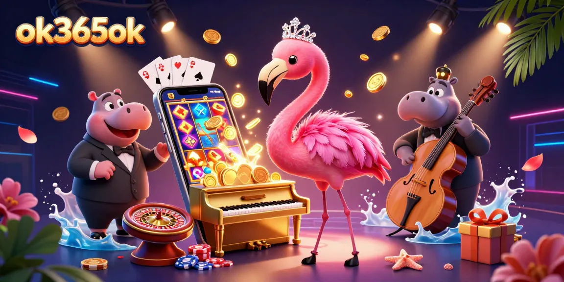 Spin reels and win big at ok365ok with vibrant casino characters and dynamic game elements.
