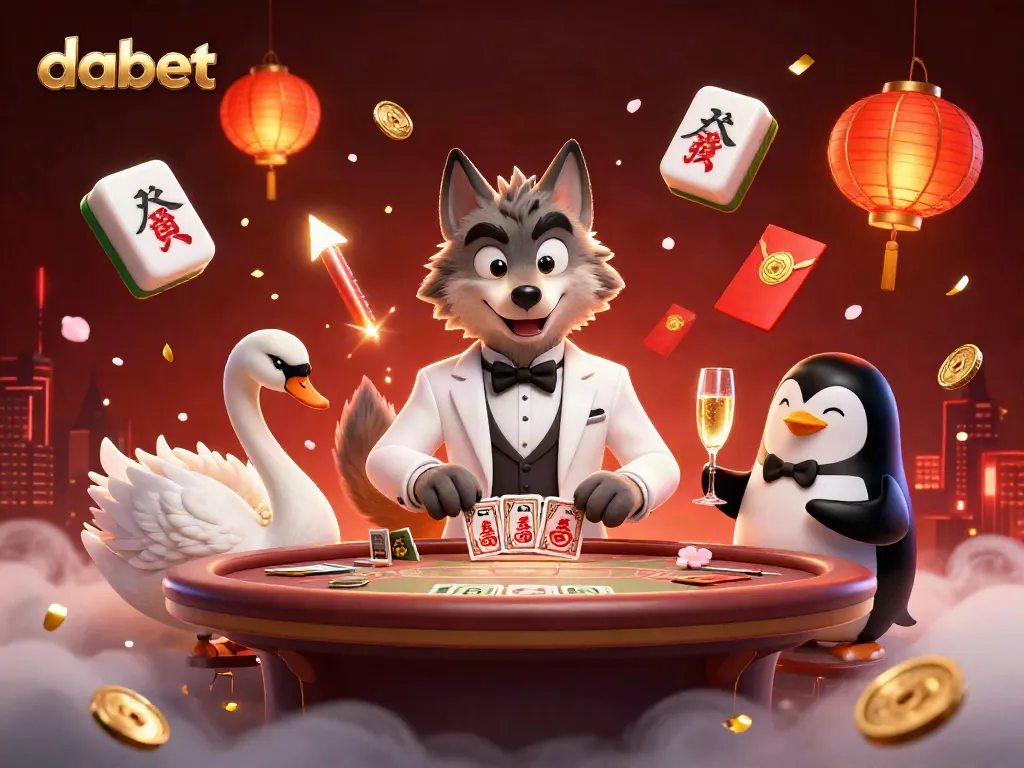 Experience exciting baccarat games at dabet with elegant characters in a lively casino atmosphere.