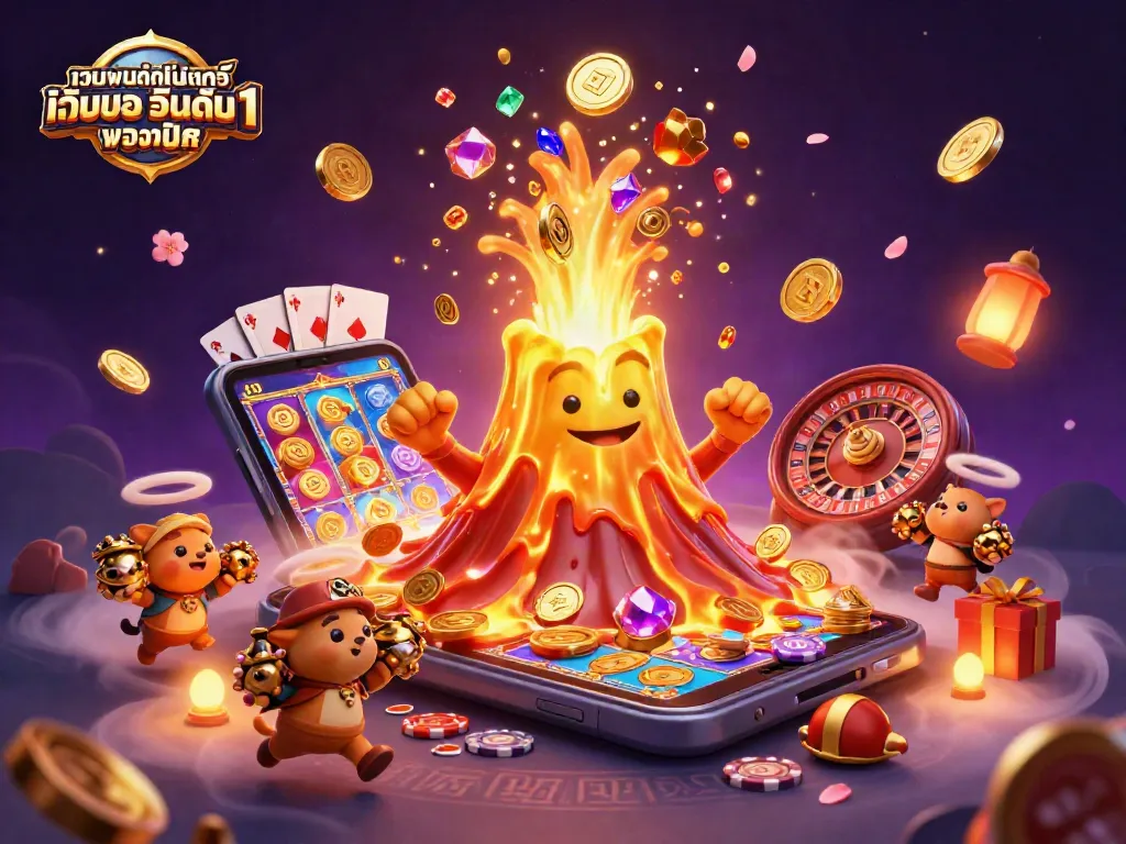 เว็บพนันออนไลน์ เว็บตรง อันดับ 1 ของโลก แสดงภาพการเล่นเกมส์คาสิโนที่สนุกสนาน