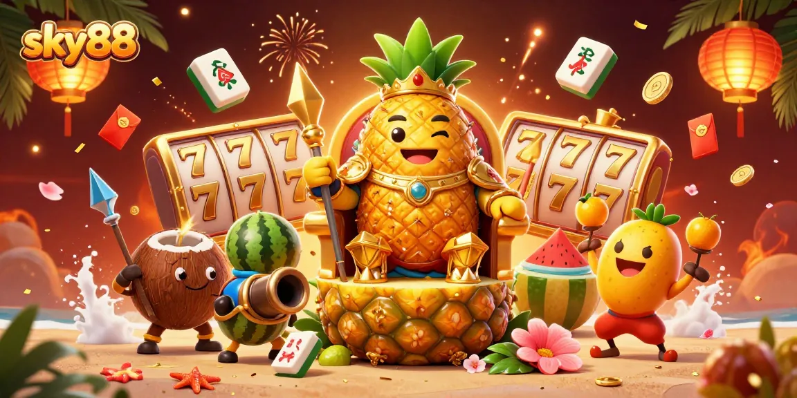 Experience thrilling gameplay at sky88 with vibrant characters and engaging casino elements.