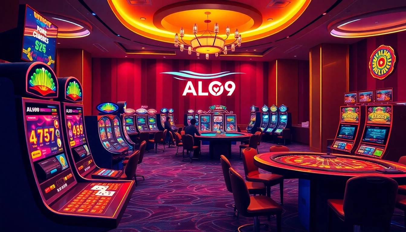 Join the thrilling ALO789 online gambling experience with vibrant gaming tables and engaging players.
